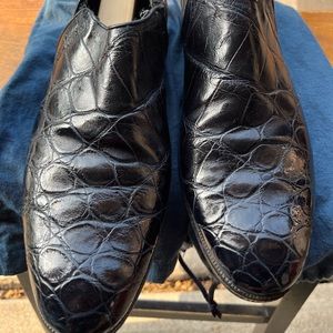 Men’s genuine crocodile loafers